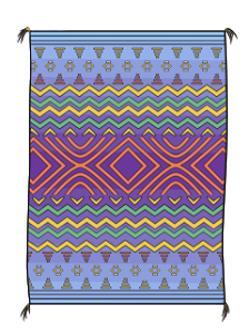 Navajo blanket. Free illustration for personal and commercial use.