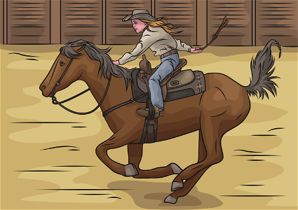 Rodeo. Free illustration for personal and commercial use.