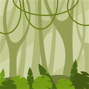 Jungle forest. Free illustration for personal and commercial use.