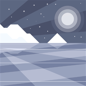 Arctic landscape. Free illustration for personal and commercial use.