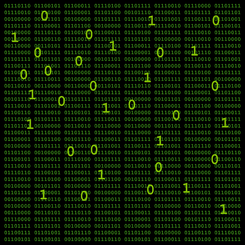 Binary numbers pattern. Free illustration for personal and commercial use.
