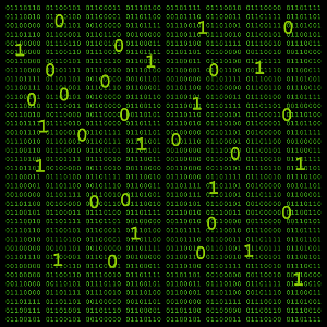 Binary numbers pattern. Free illustration for personal and commercial use.