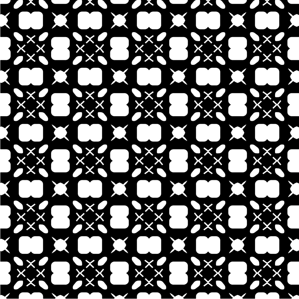 Black retro pattern. Free illustration for personal and commercial use.