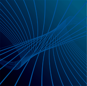 Blue flowing lines. Free illustration for personal and commercial use.