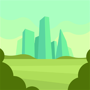 Futuristic metropolis. Free illustration for personal and commercial use.