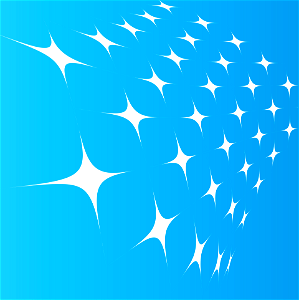 Glossy stars blue. Free illustration for personal and commercial use.