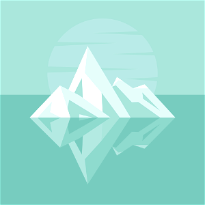 Iceberg. Free illustration for personal and commercial use.