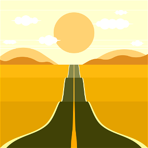 Road horizon. Free illustration for personal and commercial use.