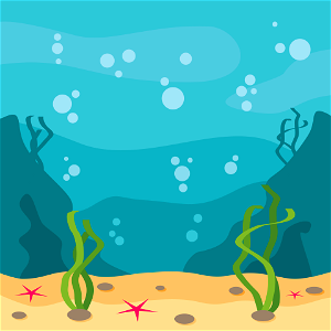 Sea underwater. Free illustration for personal and commercial use.