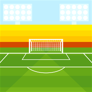 Soccer gate. Free illustration for personal and commercial use.