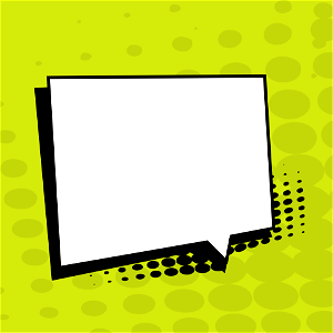 Speech bubble green background. Free illustration for personal and commercial use.