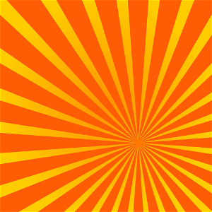 Sunburst orange. Free illustration for personal and commercial use.