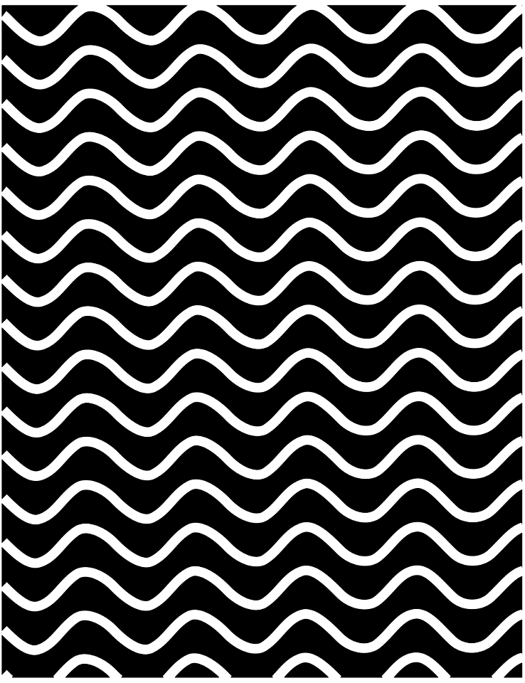 Wavy lines black. Free illustration for personal and commercial use.