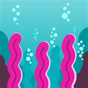 Underwater world. Free illustration for personal and commercial use.