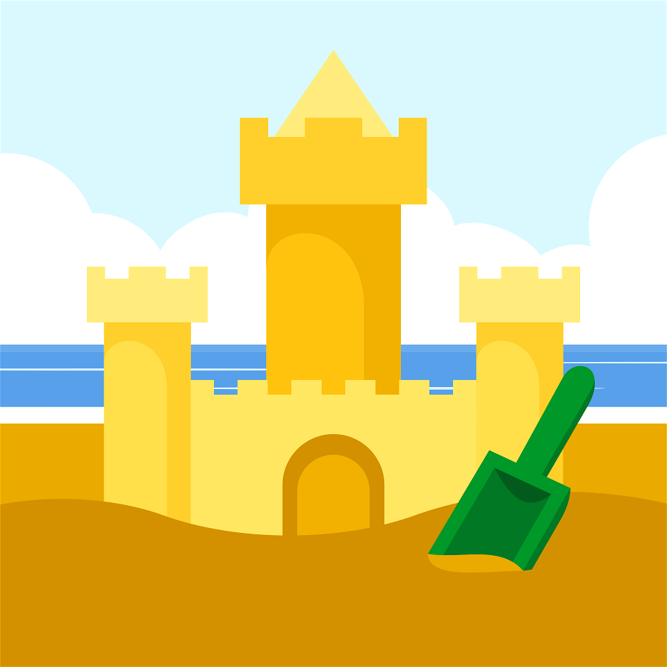 sand-castle-creazilla