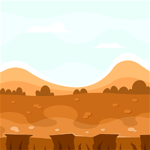D game landscape. Free illustration for personal and commercial use.