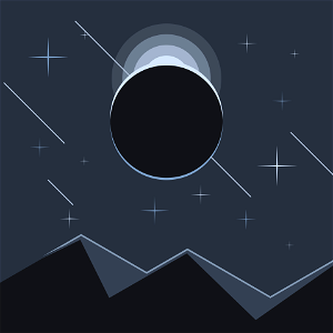 Solar eclipse. Free illustration for personal and commercial use.