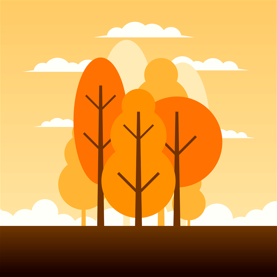 Autumn park - Free Stock Illustrations | Creazilla