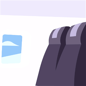 Aircraft seats. Free illustration for personal and commercial use.