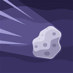 Asteroid. Free illustration for personal and commercial use.
