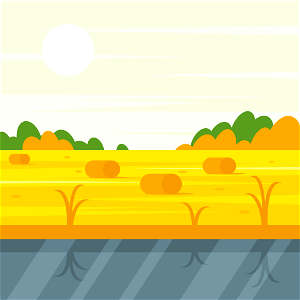 Autumn countryside. Free illustration for personal and commercial use.