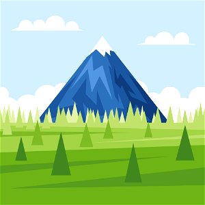 Big mountain. Free illustration for personal and commercial use.