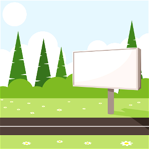 Billboard. Free illustration for personal and commercial use.