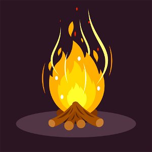 Bonfire . Free illustration for personal and commercial use.