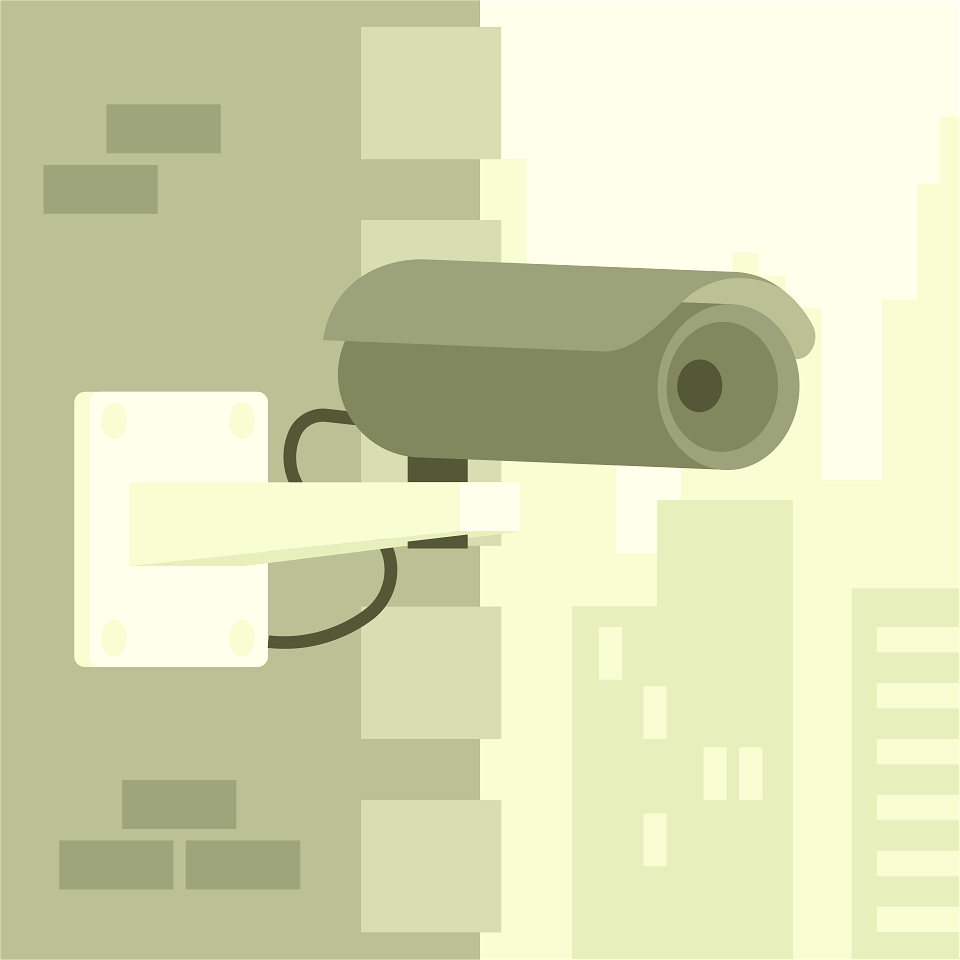 Camera surveillance. Free illustration for personal and commercial use.
