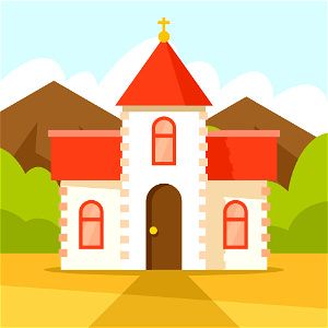 Church clip art. Free illustration for personal and commercial use.
