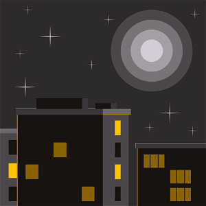 City night landscape. Free illustration for personal and commercial use.