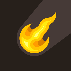 Comet icon. Free illustration for personal and commercial use.