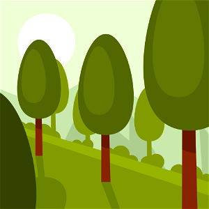 Forest mountain. Free illustration for personal and commercial use.