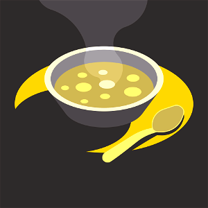 Hot soup. Free illustration for personal and commercial use.