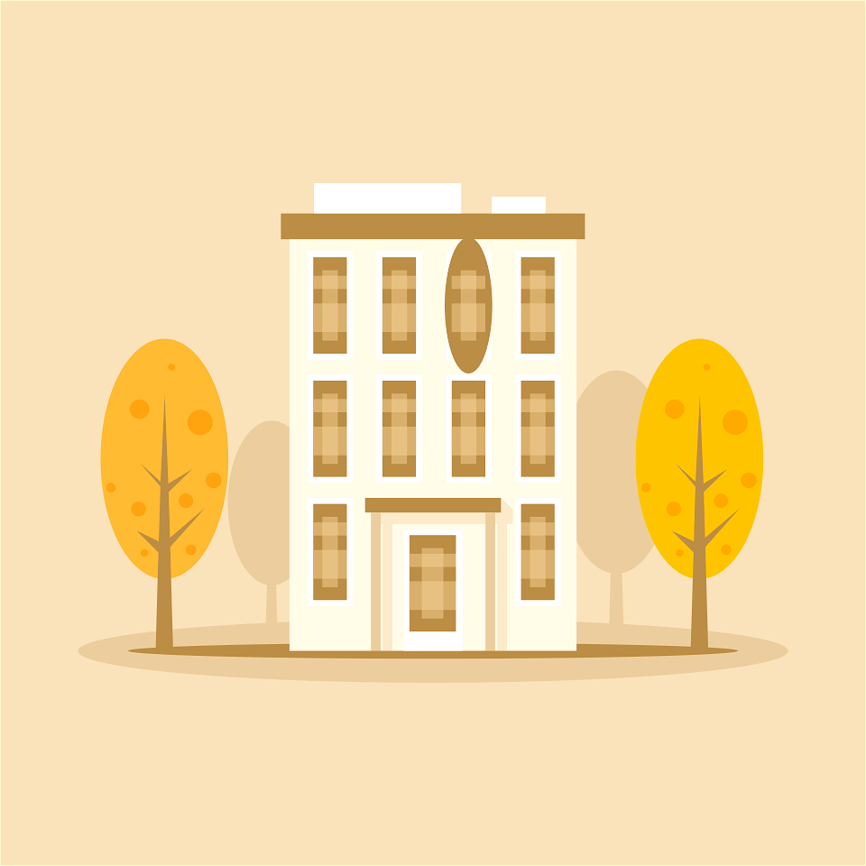 House autumn. Free illustration for personal and commercial use.