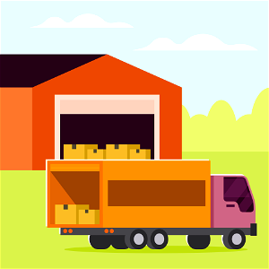 Logistics shipping. Free illustration for personal and commercial use.