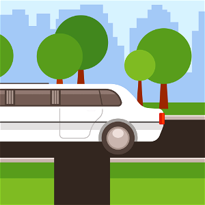 Luxury limousine. Free illustration for personal and commercial use.