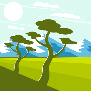 Mountain nature. Free illustration for personal and commercial use.