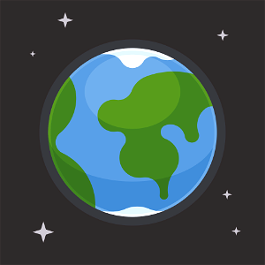 Planet earth clipart. Free illustration for personal and commercial use.