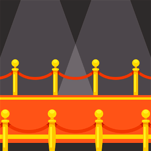 Red carpet. Free illustration for personal and commercial use.