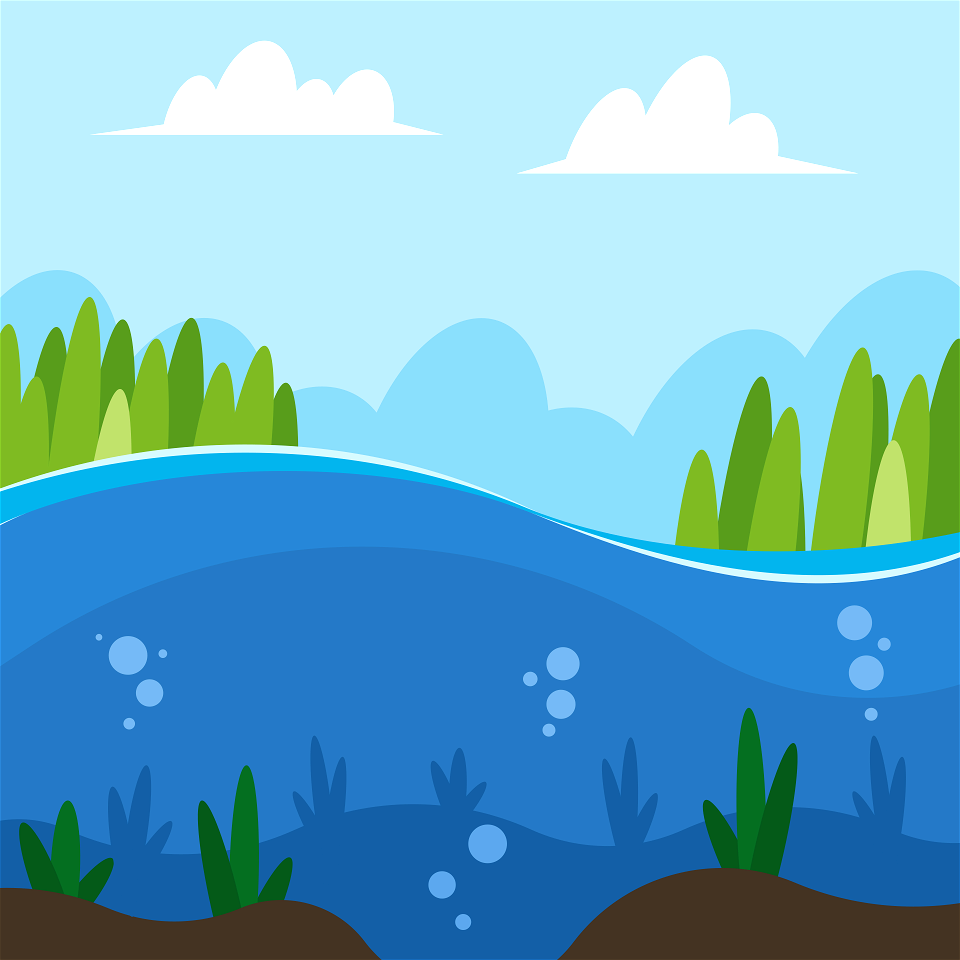 river illustration free download
