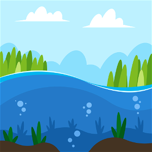 River water. Free illustration for personal and commercial use.