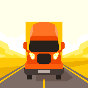 Semi truck. Free illustration for personal and commercial use.