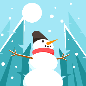 Snowman clipart. Free illustration for personal and commercial use.