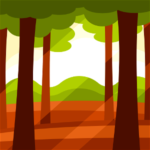 Trees forest landscape. Free illustration for personal and commercial use.