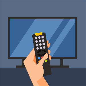 Tv remote control. Free illustration for personal and commercial use.