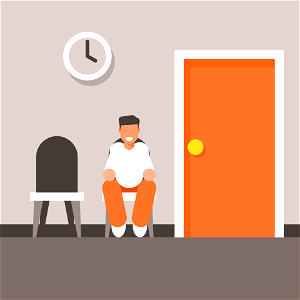 Waiting room. Free illustration for personal and commercial use.