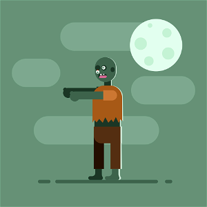 Walking dead. Free illustration for personal and commercial use.