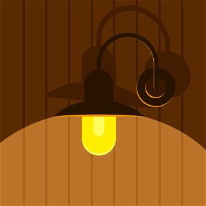 Wall lamp. Free illustration for personal and commercial use.