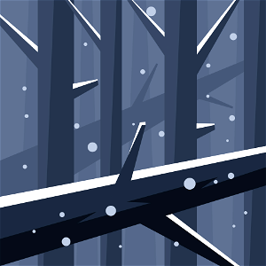 Winter forest. Free illustration for personal and commercial use.